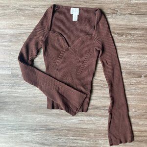 Brown H&M Sweater, size M